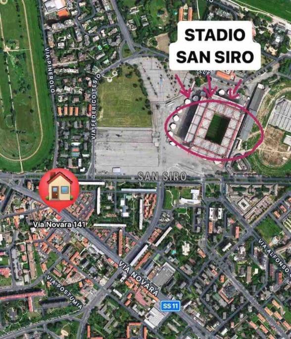 Appartamento A 500 Metri Da San Siro Mediolan Zewnętrze zdjęcie